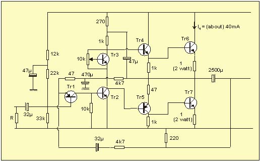 subwoffer wiring diagram: Simple Power Amplifier Circuit [2N3055]